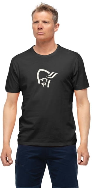 Norrona Viking T-Shirt - Men's Caviar Black/Snowdrop Medium 3417-21 7780