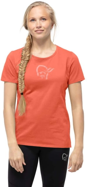 Norrona Viking T-Shirt - Women's Orange Alert Medium 3421-21 5620
