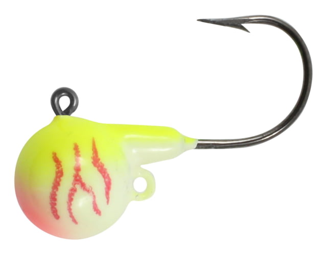Northland Fire Ball Jig 1/4 oz Number 2/0 Hook UV Electric Perch 4 card