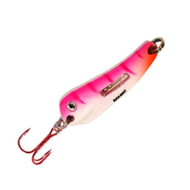 Northland Fishing Tackle Northland Fishing Tackle Buck-Shot Flutter Spoon UV Pink Tiger 1/16 oz