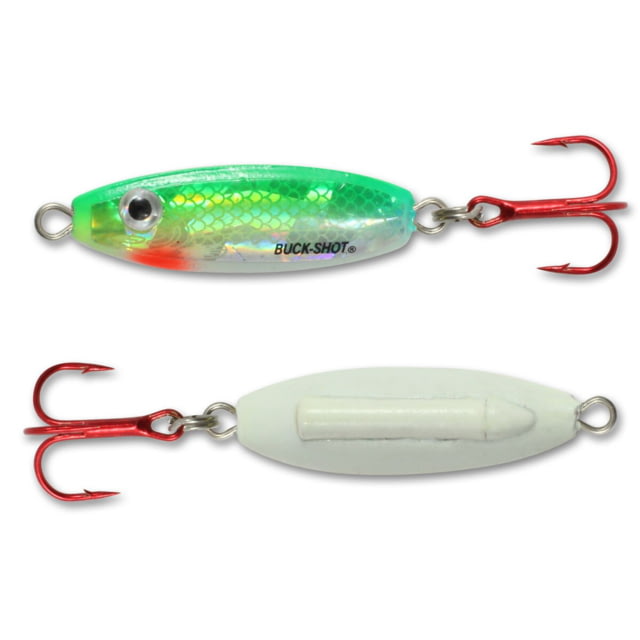 Northland Fishing Tackle Buck-Shot Rattle Spoon S-Glo Perch 1/4 oz
