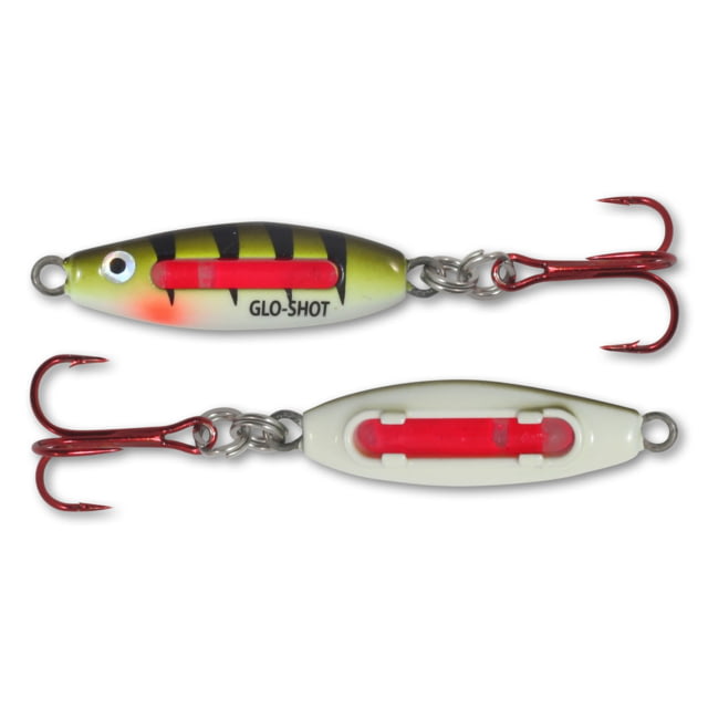 Northland Fishing Tackle Glo-Shot Fire-Belly Spoon UV Green Perch 1/4 oz