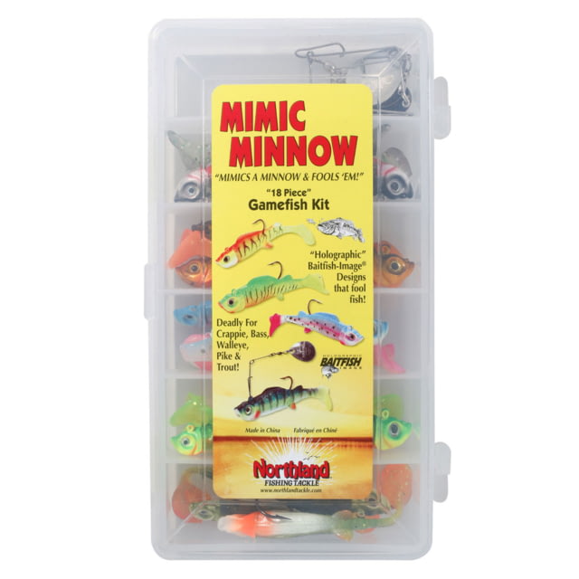 Northland Fishing Tackle Mimic Minnow Jig Kit 18 Pack Assorted