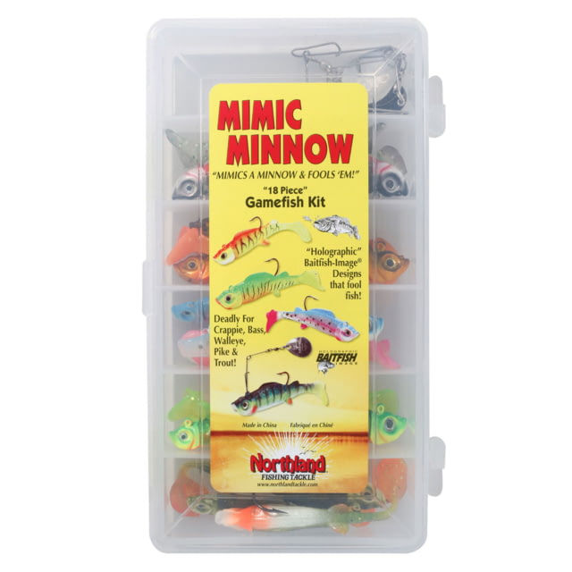 Northland Fishing Tackle Northland Fishing Tackle Mimic Minnow Jig Kit 18 Pack Assorted