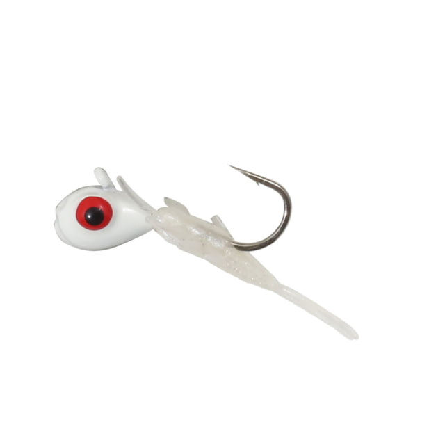 Northland Fishing Tackle Rigged Tungsten Mayfly Jig Glo White 1/28 oz