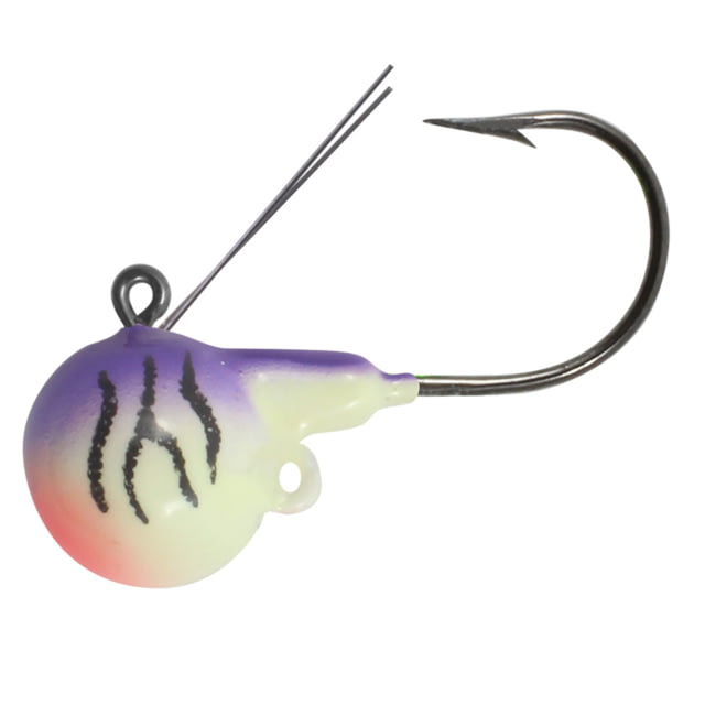 Northland Fishing Tackle Weedless Fire-Ball Jig UV Purple Tiger 1/8oz