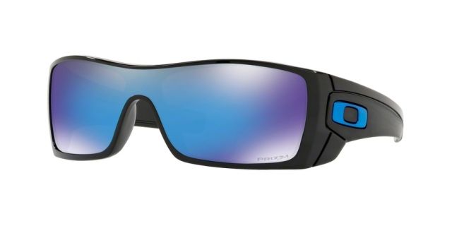 Oakley OO9101 Batwolf Sunglasses - Men's Polished Black Frame Prizm Sapphire Lenses 910158-27