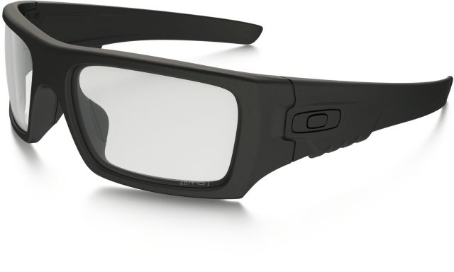 Oakley SI OO9253 Det Cord Ballistic Sunglasses - Men's Matte Black Frame Clear Lenses 925307-61