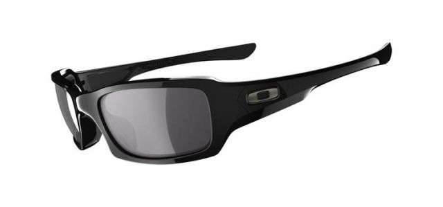 Oakley Fives Squared Mens Sunglasses Polished Black Frame Grey Lens