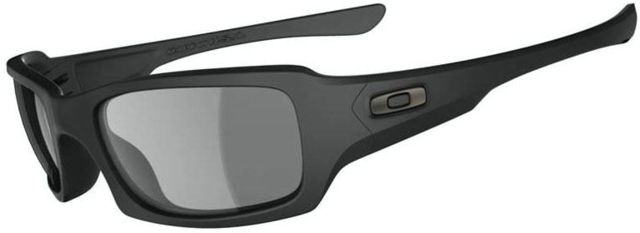 Oakley SI Fives Squared Sunglasses Matte Black Frame Grey Lens