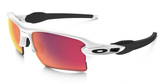 Oakley  Flak 2.0 XL Sunglasses - Men's Polished White Frame Prizm Baseball Outfield Lens