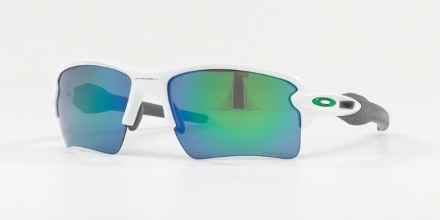 Oakley OO9188 Flak 2.0 XL Sunglasses - Men's Polished White Frame Prizm Jade Lenses 918892-59