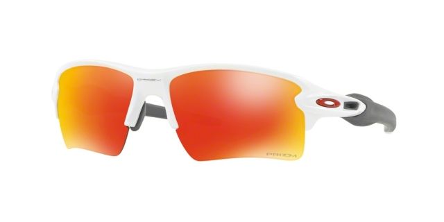 Oakley OO9188 Flak 2.0 XL Sunglasses - Men's Polished White Frame Prizm Ruby Lenses 918893-59