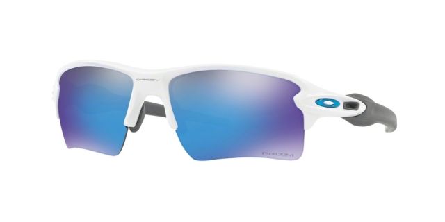 Oakley OO9188 Flak 2.0 XL Sunglasses - Men's Polished White Frame Prizm Sapphire Lenses 918894-59