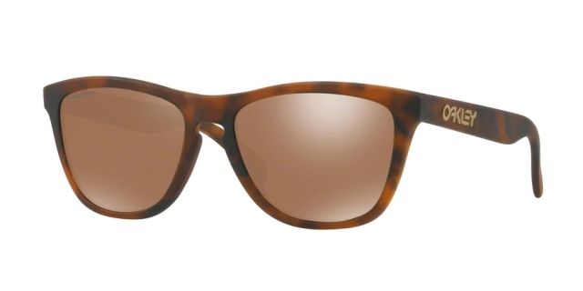 Oakley OO9013 Frogskins Sunglasses - Men's Matte Tortoise Frame Prizm Tungsten Lenses 9013C5-55