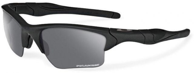 Oakley SI Half Jacket 2.0 XL Sunglasses Matte Black Frame Polarized Grey Lens