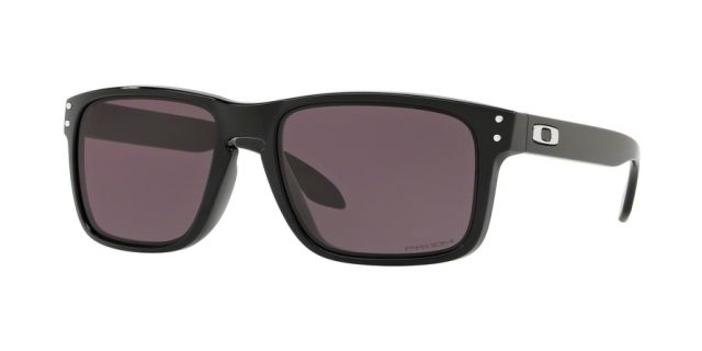 Oakley OO9244 Holbrook A Sunglasses - Men's Polished Black Frame Prizm Grey Lenses 924430-56