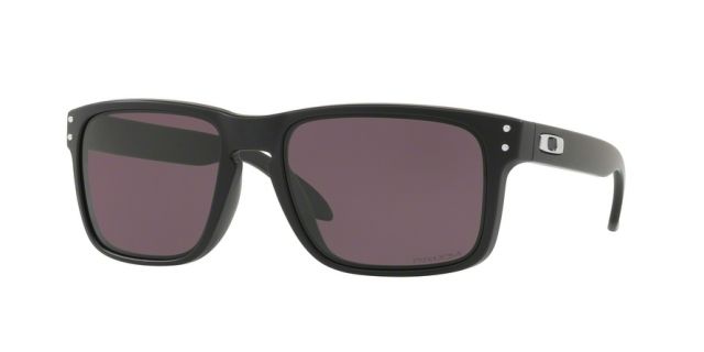 Oakley OO9102 Holbrook Sunglasses - Men's Matte Black Frame Prizm Grey Lenses