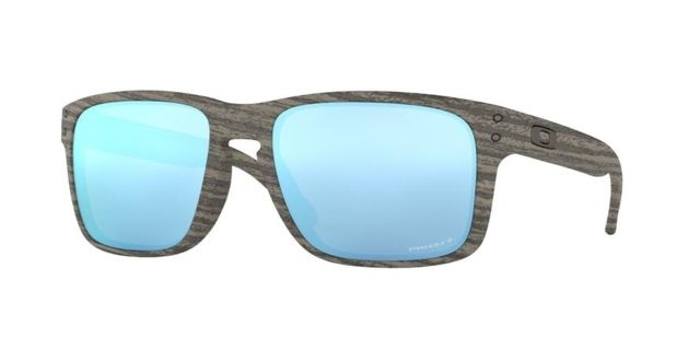 Oakley Holbrook Sunglasses - Men's Wood Grain Frame Prizm Deep H2o Polarized Lenses