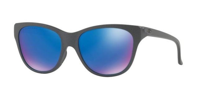 Oakley HOLD OUT OO9357 Sunglasses 935706-55 - Steel Frame Sapphire Iridium Polarized Lenses