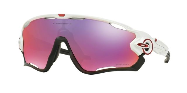 Oakley JAWBREAKER OO9290 Sunglasses 929005-31 - Polished White Frame Prizm Road Lenses