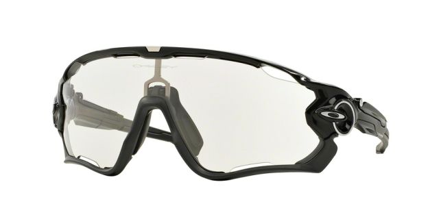 Oakley JAWBREAKER OO9290 Sunglasses 929014-31 - Polished Black Frame Clear To Black Photochromic Lenses