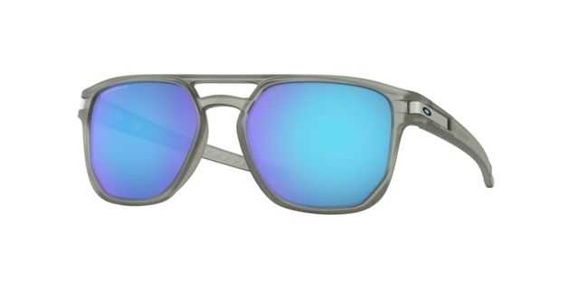 Oakley OO9436 Latch Beta Sunglasses - Men's Matte Grey Ink FramePrizm Sapphire Polarized Lenses 943606-54