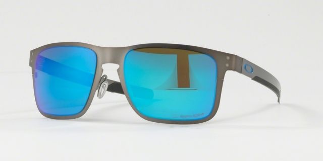 Oakley OO4123 Sunglasses 412307-55 - Matte Gunmetal Frame Prizm Sapphire Polarized Lenses
