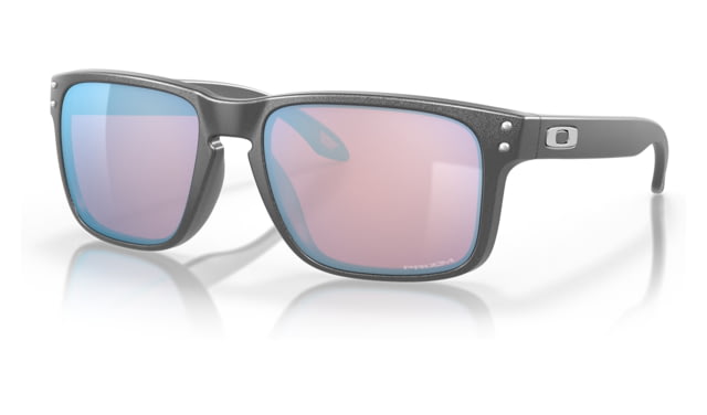 Oakley OO9102 Holbrook Sunglasses - Men's Steel Frame Prizm Snow Sapphire Lens 55