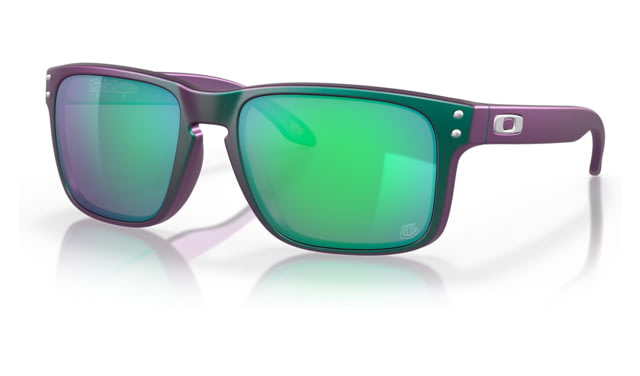 Oakley OO9102 Holbrook Sunglasses - Men's TLD Matte Purple Green Shift Frame Prizm Jade Lens 55