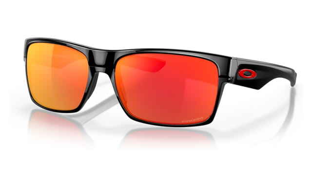 Oakley OO9189 Twoface Sunglasses - Men's Polished Black Frame Prizm Ruby Lens 60