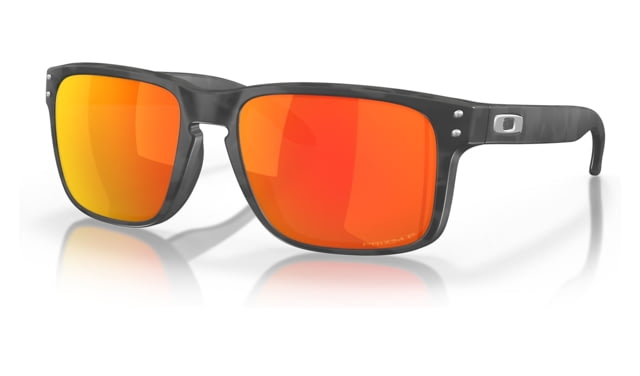 Oakley OO9244 Holbrook A Sunglasses - Men's Matte Black Camoflauge Frame Prizm Ruby Polarized Lens Asian Fit 56