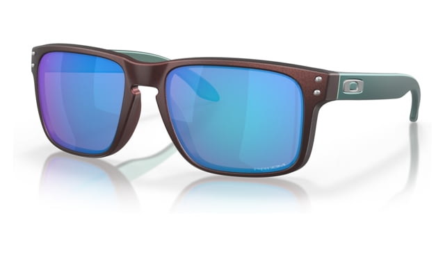 Oakley OO9244 Holbrook A Sunglasses - Men's Matte Black/Red Colorshift Frame Prizm Sapphire Lens Asian Fit 56