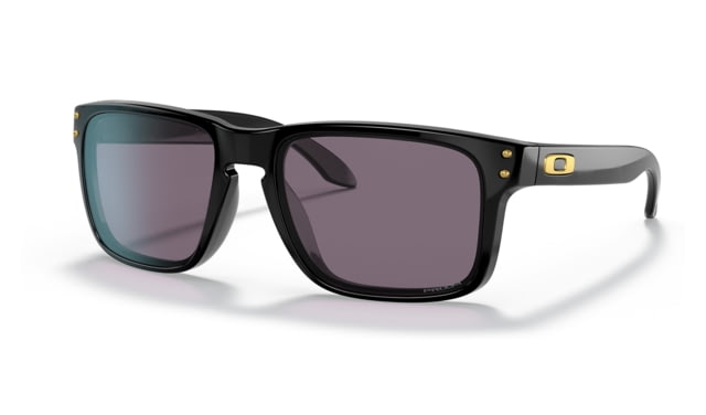 Oakley OO9244 Holbrook A Sunglasses - Men's Polished Black Frame Prizm Grey Lens Asian Fit 56