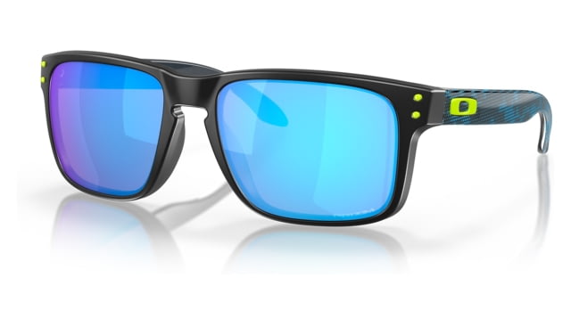 Oakley OO9244 Holbrook A Sunglasses - Men's Polished Black Frame Prizm Sapphire Lens Asian Fit 56