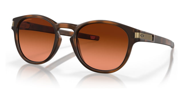 Oakley OO9349 Latch A Sunglasses - Men's Matte Brown Tortoise Frame Prizm Brown Gradient Lens Asian Fit 53