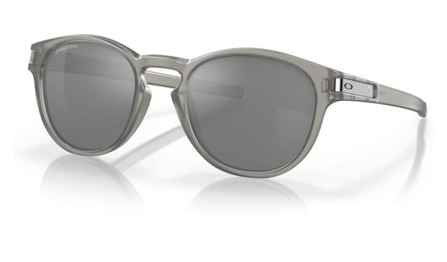 Oakley OO9349 Latch A Sunglasses - Men's Matte Grey Ink Frame Prizm Black Lens Asian Fit 53