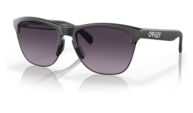 Oakley OO9374 Frogskins Lite Sunglasses - Men's Matte Black Frame Prizm Grey Gradient Lens 63