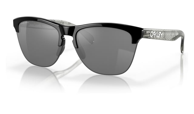 Oakley OO9374 Frogskins Lite Sunglasses - Men's Polished Black Frame Prizm Black Lens 63