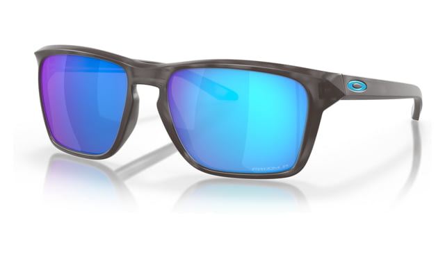 Oakley OO9448 Sylas Sunglasses - Men's Matte Black Tortoise Frame Prizm Sapphire Polarized Lens 57