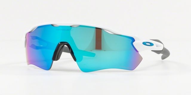 Oakley Radar EV Path Sunglasses - Men's Polished White/Gray Frame Prizm Sapphire Lenses 920873-38