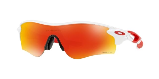 Oakley OO9206 Radarlock Path A Sunglasses - Men's Polished White Frame Prizm Ruby Lenses 920646-38