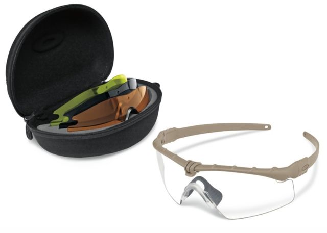 Oakley SI Ballistic M Frame 3.0 Array SunglassesDark Bone FrameShield ClearGrey. PersimmonLaser Lens