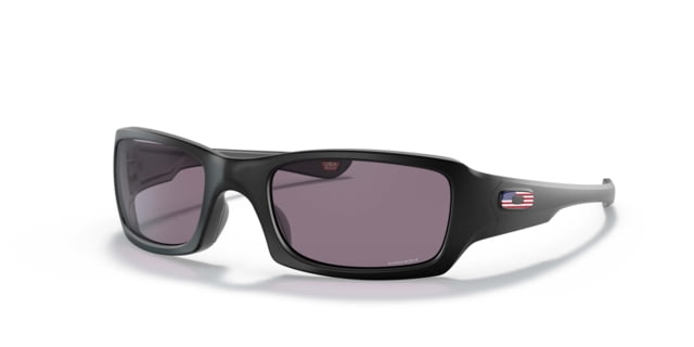 Oakley SI Fives Squared Sunglasses Matte Black/USA Flag Frame Prizm Gray Lens