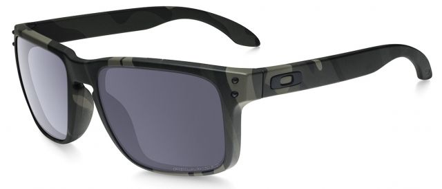 Oakley SI Holbrook Sunglasses Multicam Black Frame Square Grey Polarized Lens