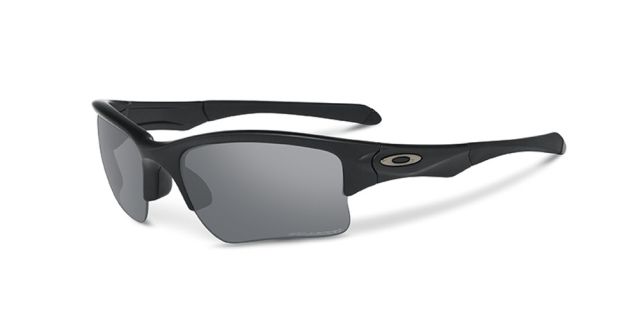 Oakley SI Quarter Jacket SunglassesMatte Black FrameRectangle Grey Polarized Lens