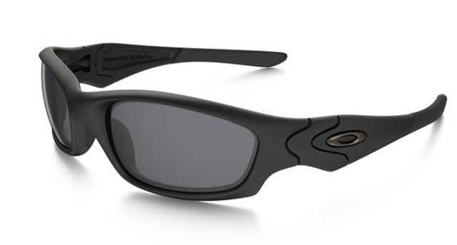 Oakley SI Straight Jacket Sunglasses Matte Black Frame Grey Lens