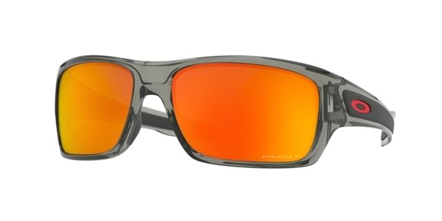 Oakley Turbine Sunglasses - Men's Grey Ink Frame Prizm Ruby Polarized 63 mm Lenses
