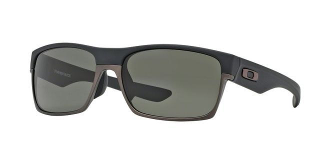 Oakley OO9256 Twoface A Sunglasses - Men's Matte Black Frame Dark Grey Lenses 925601-60