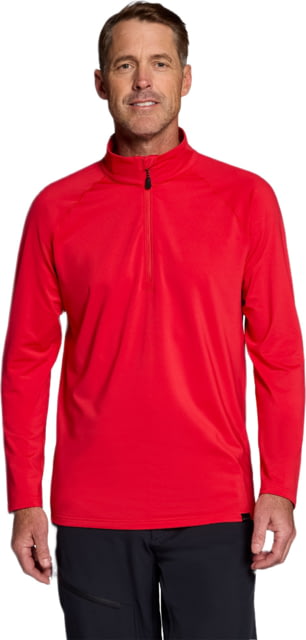 Obermeyer Obermeyer M Oly Baselayer Zip Top - Men's Roma Red Extra Large - $129.00 at CampSaver.com